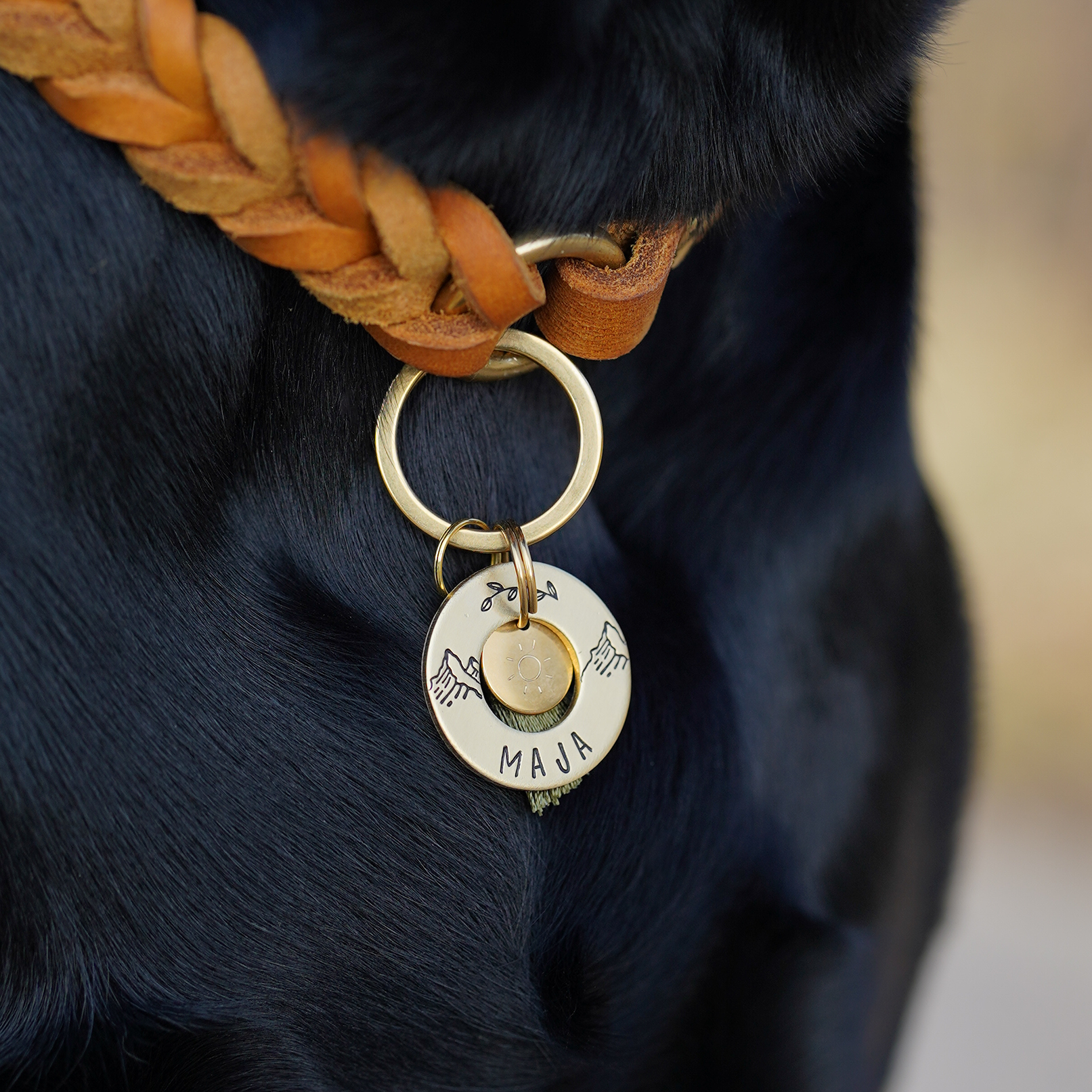 Personalized dog tag disc Ø 25 mm