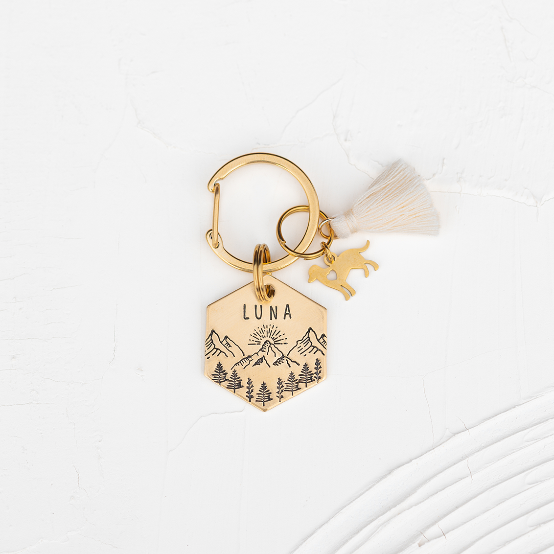 Personalisierte Hundemarke Sechseck Ø 25 mm