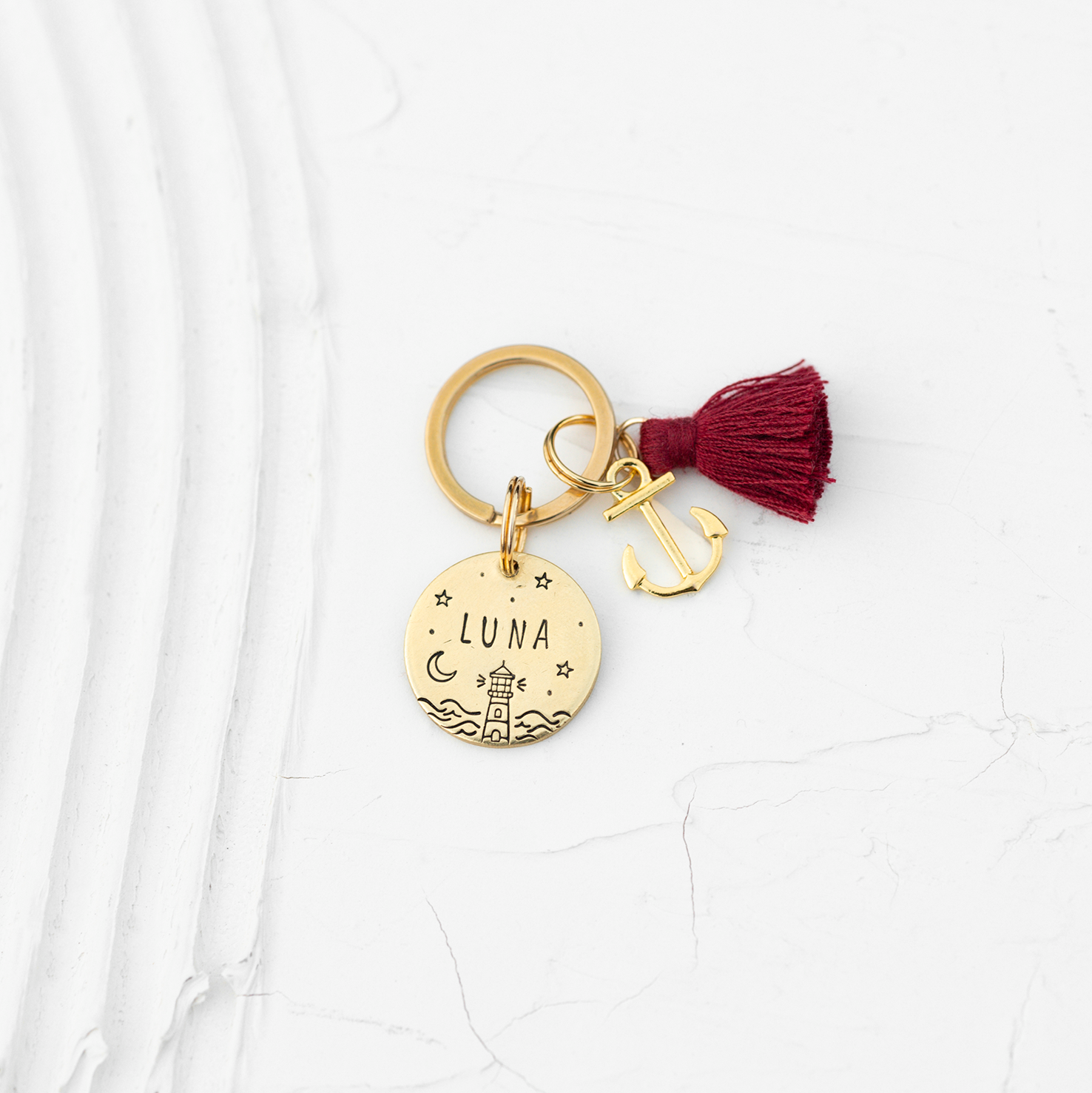 Personalized dog tag round Ø 20mm
