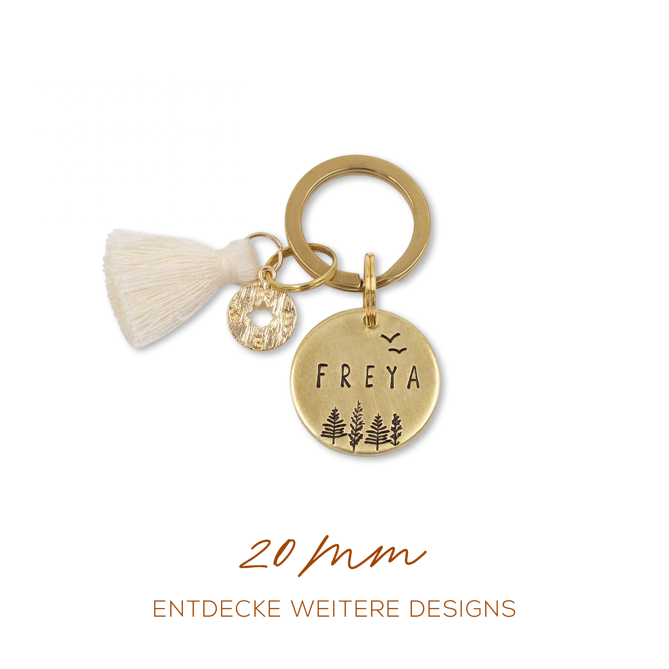 Personalized dog tag round Ø 20mm