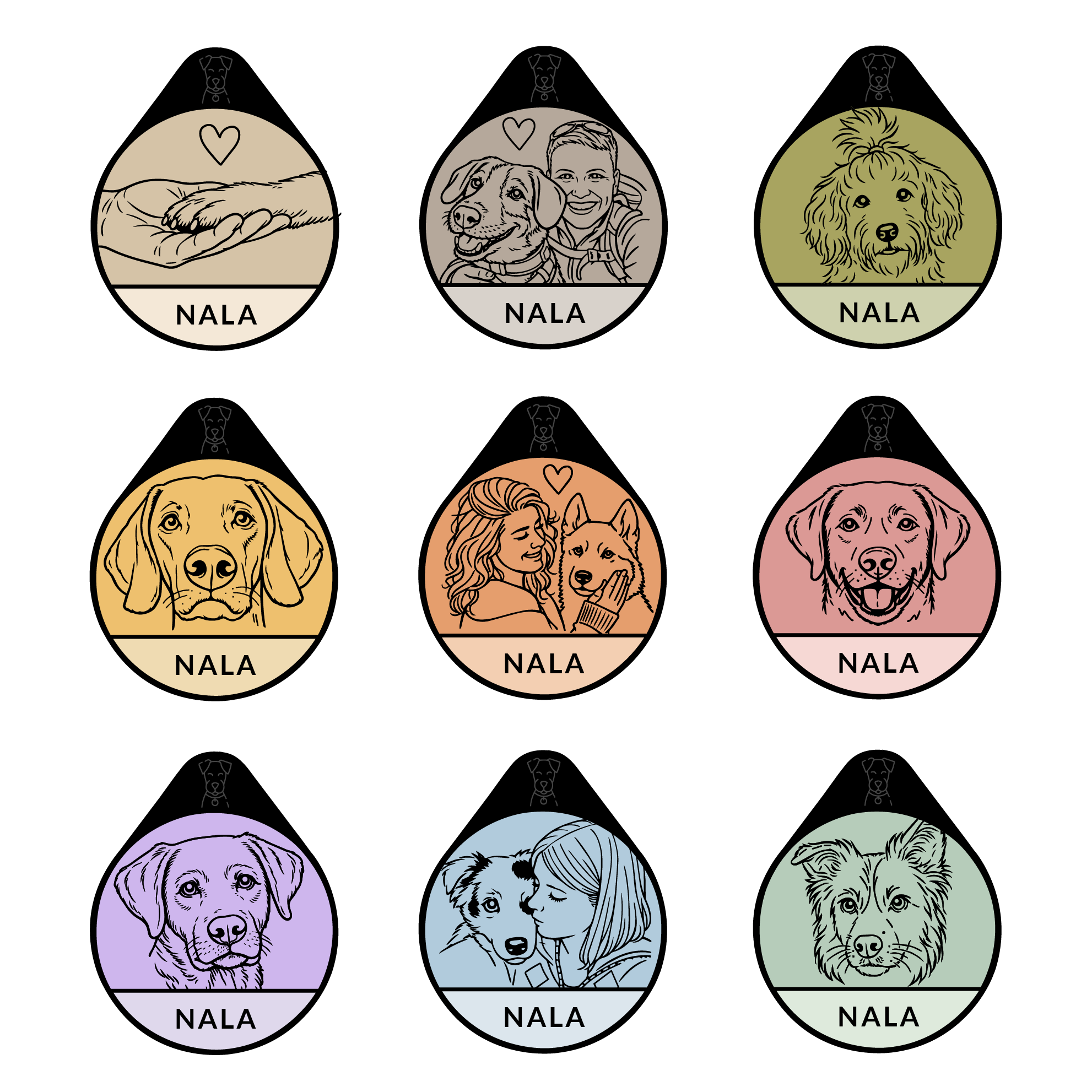 Individuelle Silikon Hundemarke ®
