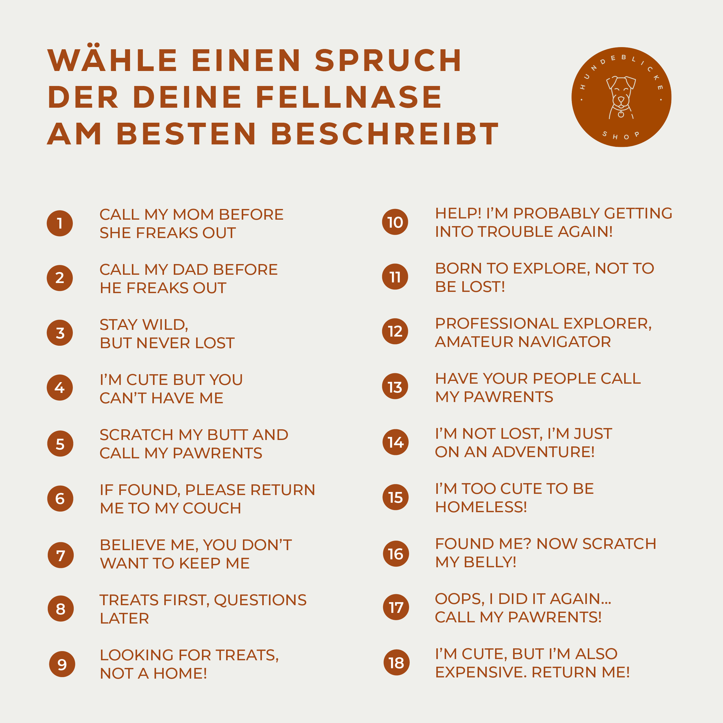 Silikon Hundemarke ® Rosé | Ø 25mm