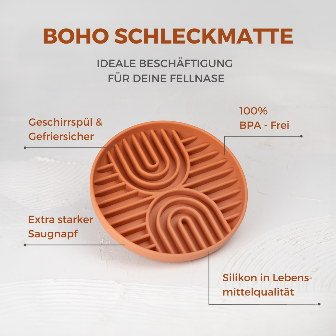 Boho Schleckmatte für Hunde TERRACOTTA