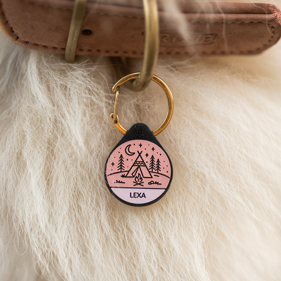 Silikon Hundemarke ® Rosé | Ø 25mm