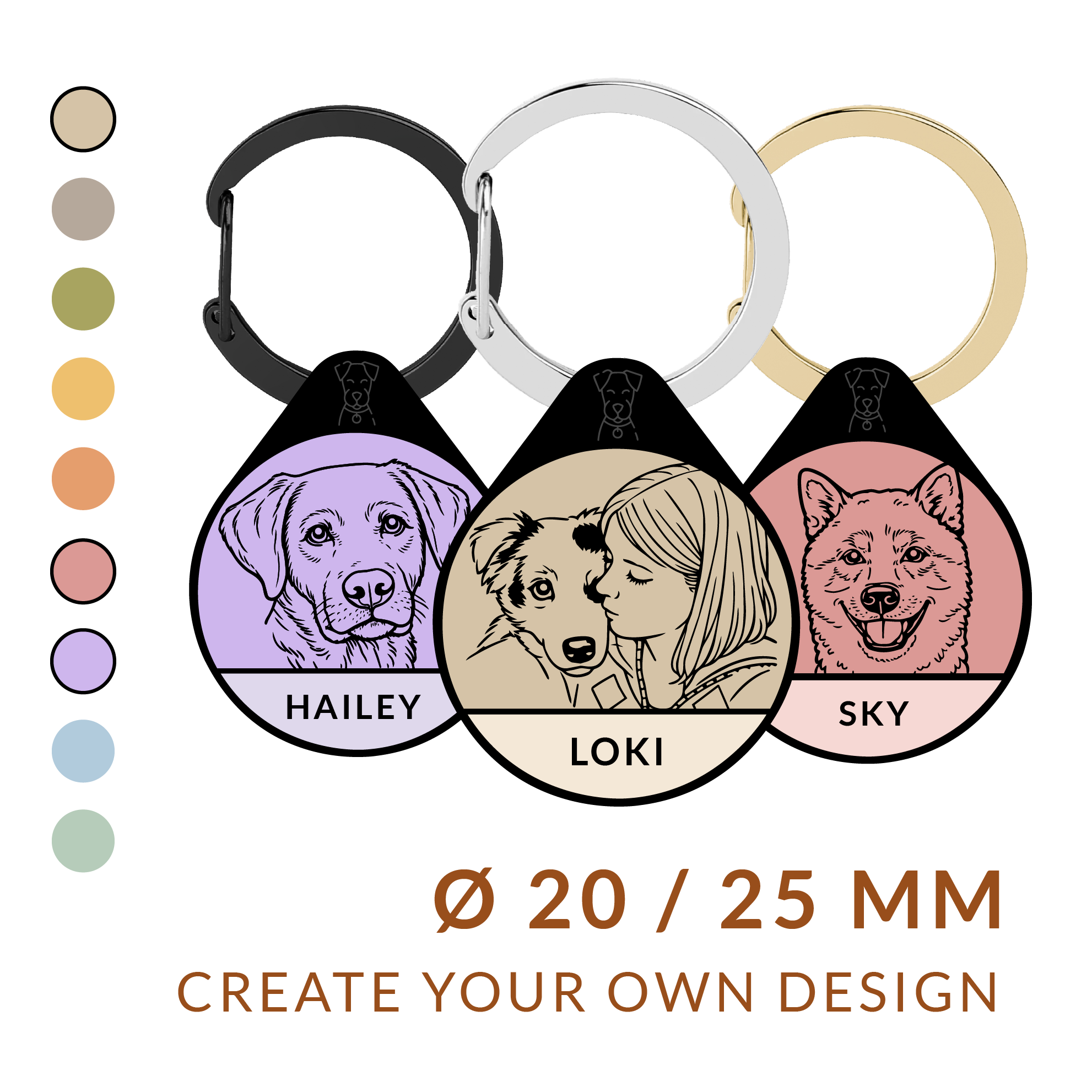 Individuelle Silikon Hundemarke ®